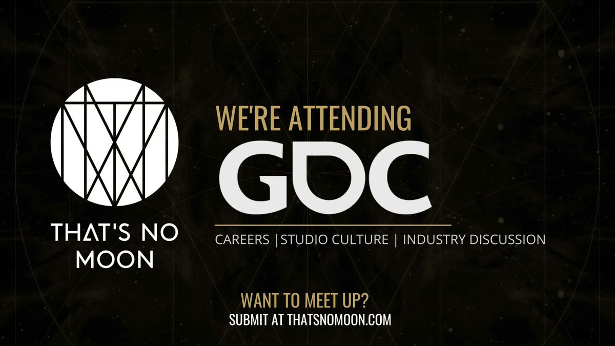 ThatsNoMoonEnt's tweet photo. That's No Moon ✈️ GDC 2023!!!
 
We are thrilled to announce that this will be the first year that our studio will be attending @Official_GDC!

For an opportunity to meet in-person, fill out the form in the link below! 👇 https://t.co/Qc4MrWxM8z