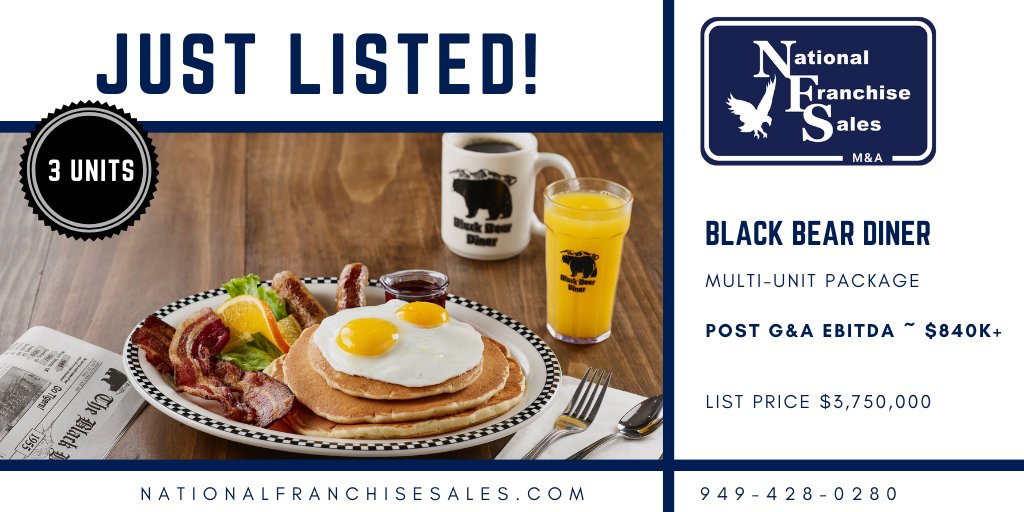 NFSresales's tweet image. Just Listed #multiunit franchise! For access to this and other #exclusive #franchise listings, visit our website! nationalfranchisesales.com
#restaurantforsale #franchiserestaurant #restaurantowner #restaurantresale #familydining #buyarestaurant #buyafranchise