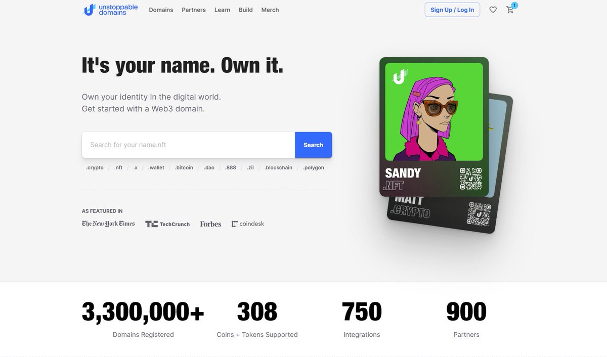 Giving away two 3-digit #Web3 domains by Unstoppable!🎁

These domain NFTs are similar to ENS, with no renewal fees or gas fees for minting!🦾

To participate⬇️

☑️Follow <a href="/WhaleCoinTalk/">Whale Coin Talk</a> &amp; <a href="/unstoppableweb/">Unstoppable Domains</a>
☑️Like &amp; RT 
☑️Tag a friend with #Unstoppable

#Giveaway ends in 48h!⏰