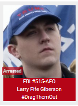 SeditionHunters's tweet photo. Larry Fife Giberson #DragThemOut ARRESTED https://t.co/tjY3JnW7SO https://t.co/c5KIGc6Af9