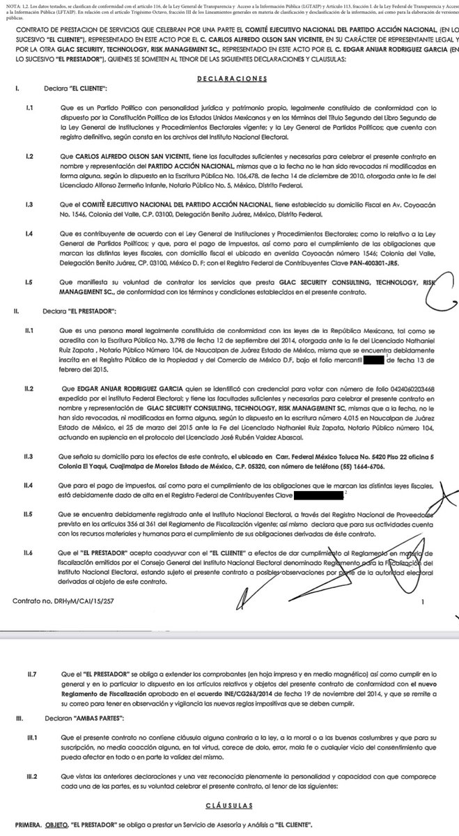 danysantoyo_'s tweet photo. Este es el contrato de 1 millón 160 mil pesos que revela como él PAN hizo negocios sucios con la empresa del Narco Secretario de Seguridad Pública, Genaro García Luna.

Este partido debería perder el registro, es una abominación para la vida pública de México.

#NarcoPartidoPAN https://t.co/NyFMLgOYVJ