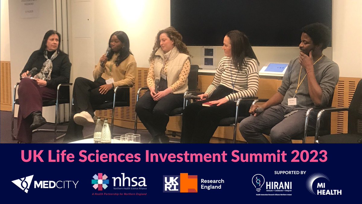 How can investment in underrepresented founders in #lifesciences be increased? Kate Rowley <a href="/GlobalBioFund/">Global Bio Fund</a>, Chantal Cox <a href="/OctopusVentures/">Octopus Ventures</a> Araxie Boyadjian <a href="/lvndrhealth/">LVNDR Health</a>, Sarah Turner  Jason Mellad <a href="/StartCodon/">Start Codon</a>, Sarah Turner <a href="/angelacademe/">Angel Academe</a> discuss. <a href="/The_NHSA/">NHSA</a> <a href="/MidsHealth/">MI Health</a> <a href="/hiranihealth/">HIRANI</a>