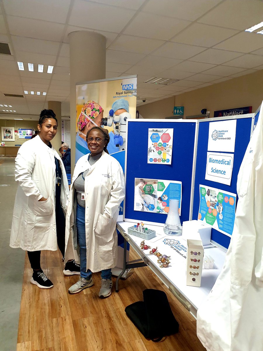Gail Anastasi (@gaildistefano) on Twitter photo #HCSWeek23 Day 2 raising awareness of the amazing work carried out by Biomedical Scientists <a href="/RoyalSurrey/">Royal Surrey</a> <a href="/WeHCScientists/">NHS Healthcare Science</a> <a href="/SouthEastHCSTN/">SouthEastHCSTN</a> #HCSWeek23 Day 2 raising awareness of the amazing work carried out by Biomedical Scientists <a href="/RoyalSurrey/">Royal Surrey</a> <a href="/WeHCScientists/">NHS Healthcare Science</a> <a href="/SouthEastHCSTN/">SouthEastHCSTN</a>