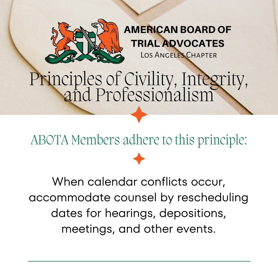la_abota's tweet photo. #civility #integrity #professionalism #lawyers Learn more: https://t.co/wsyuVoepq4 https://t.co/9bOoUjYs74