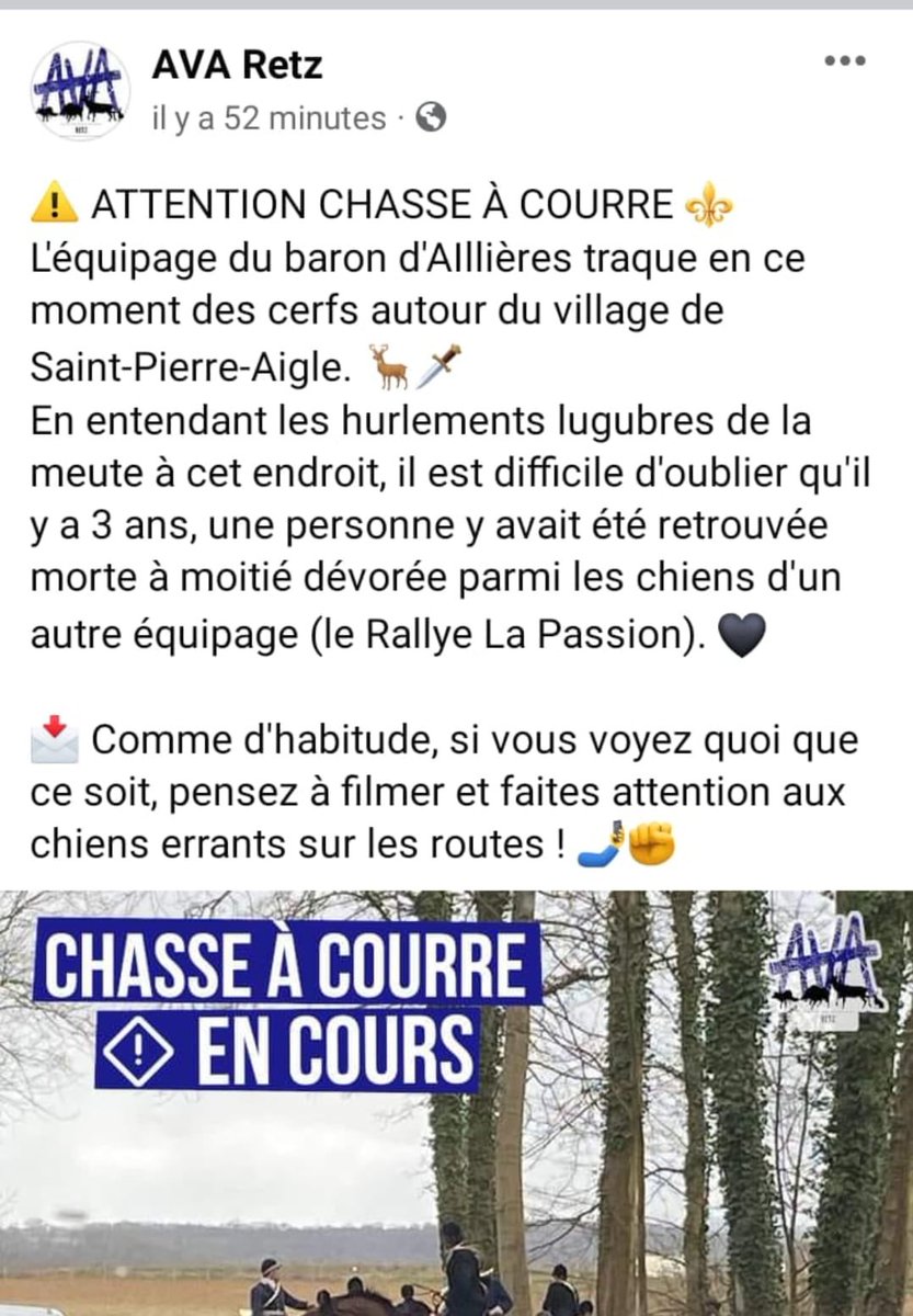 Défendons la chasse à courre tweet media