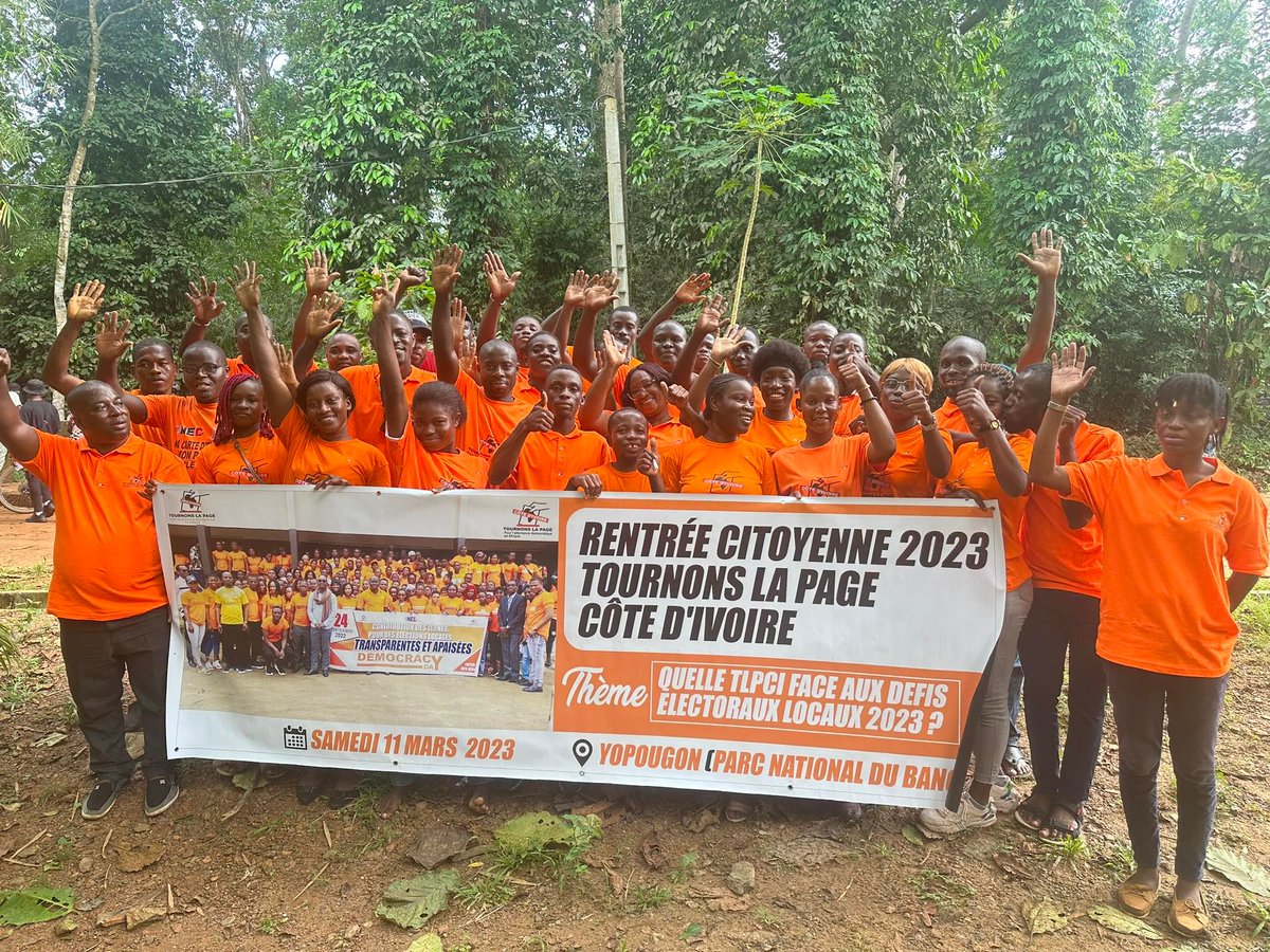 Nous avons participé à la rentrée citoyenne de  @tlpcotedivoire pour  échanger sur la participation des jeunes et #femmes aux #Elections2023 locales #elections #DDHH #espacecivique #CivilRights