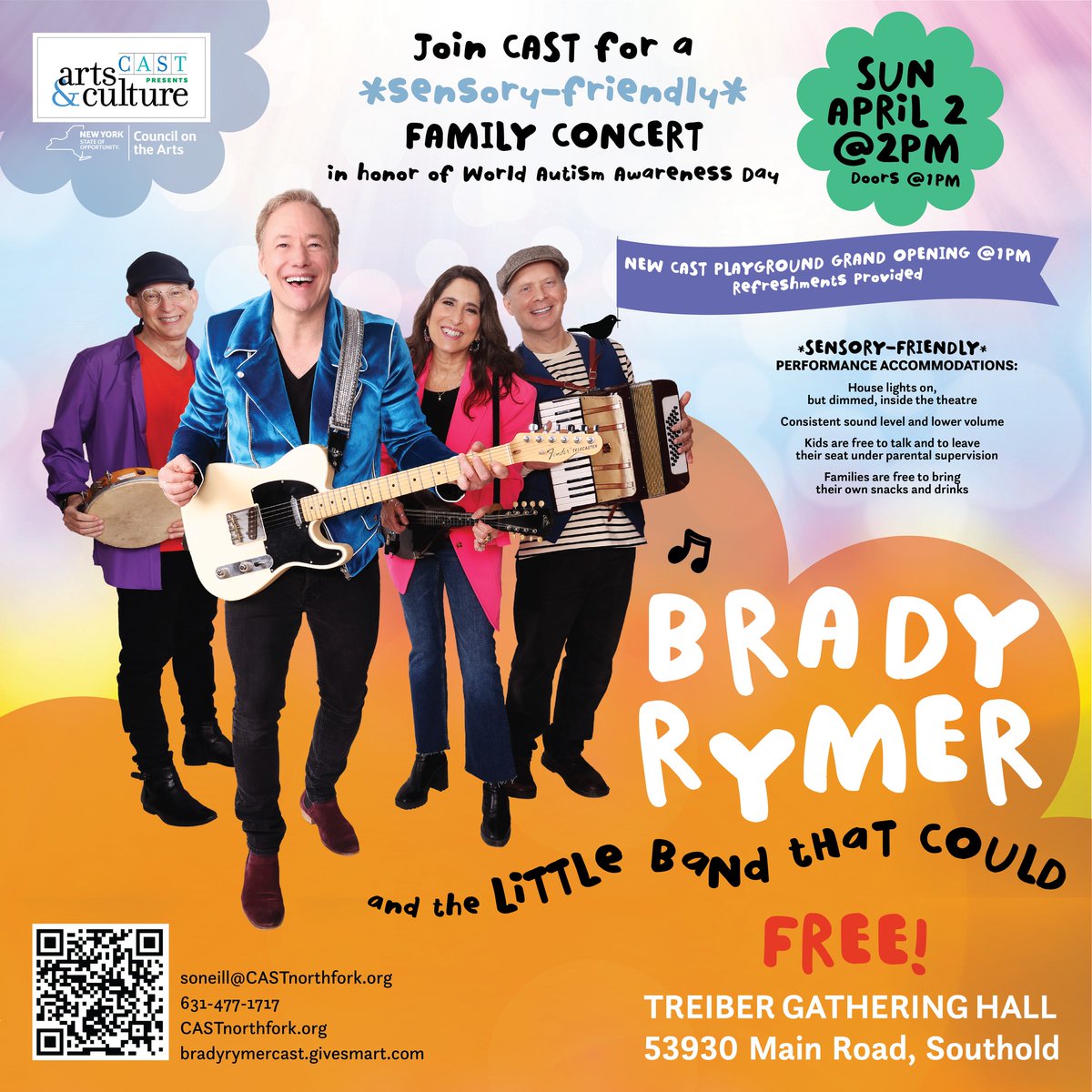 Before our show, C.A.S.T. North Fork is opening a new playground in Southold! Talk about an opening act!🙌🏽  Gonna be such a fun day. Sign up here: bradyrymercast.givesmart.com #northfork #northforkli #longisland #autismawareness #autismawarenessday #kids #northforkkids #mom #nofo
