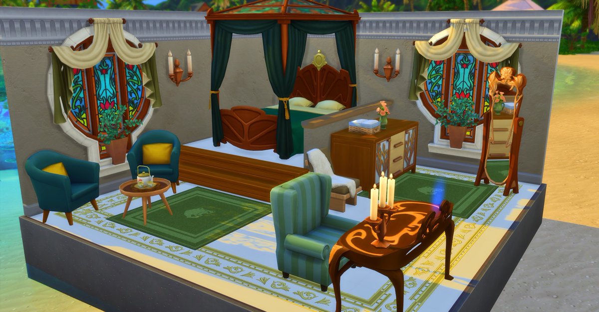 gilabeans's tweet photo. Princess Tiana room inspiration!๐
#SCDisney #simscompetition #TheSims #thesims4 @TheSimCommunity https://t.co/fdzhaNXkvS