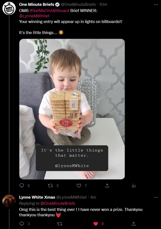 OneMinuteBriefs's tweet photo. Back in 2022, we welcomed so many new OMBLES to this incredibly warm family 🥲❤️ We ALSO saw many OMBLES also earning their first placement on a shortlist AND winning too, including @LynneMWhite1, @ClareSowter1, @vijaycreative, @piggynaut AND MORE with their own #OMBFirsts! 😍 https://t.co/O1FViA5RbS
