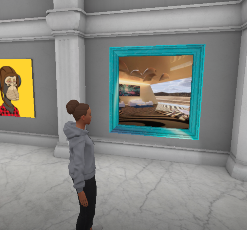 TARartRAT's tweet photo. y'know, just viewing a #metaverse real estate #nft  in an #nft which is also a frame IN a #metaversemuseum... ;)  #web3 #web3community #NFTCommunity #nftart                                                                             @dolphin_arc @museedezentral #museedezentral https://t.co/RcSMly7WUm