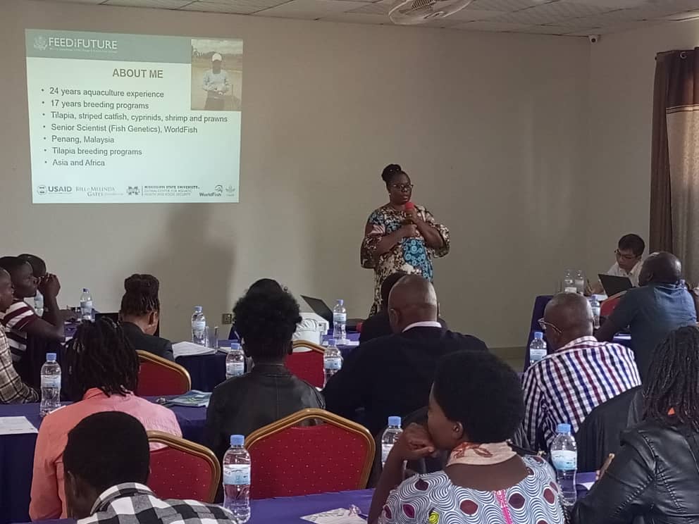 RwandaAgriBoard's tweet photo. Opening the training, Dr. @solangeuwituze appreciated the event attendees for their contribution to fishery development. She further urged them to work relentlessly to meet the government target of 127,000Mt of fish production by 2035. https://t.co/iPemstgXRW