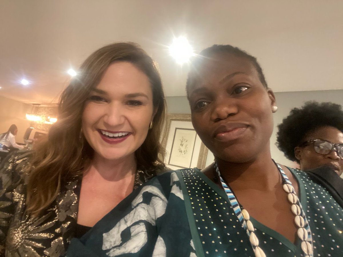 The President of AYFAF <a href="/AbiodunEssiet/">Abiodun Essiet PhD</a> with  <a href="/Abby4Iowa/">Abby Finkenauer</a> at the Mandela Washington Alumni symposium. Abby is the US special envoy for global youth issues , <a href="/StateDept/">Department of State</a> .