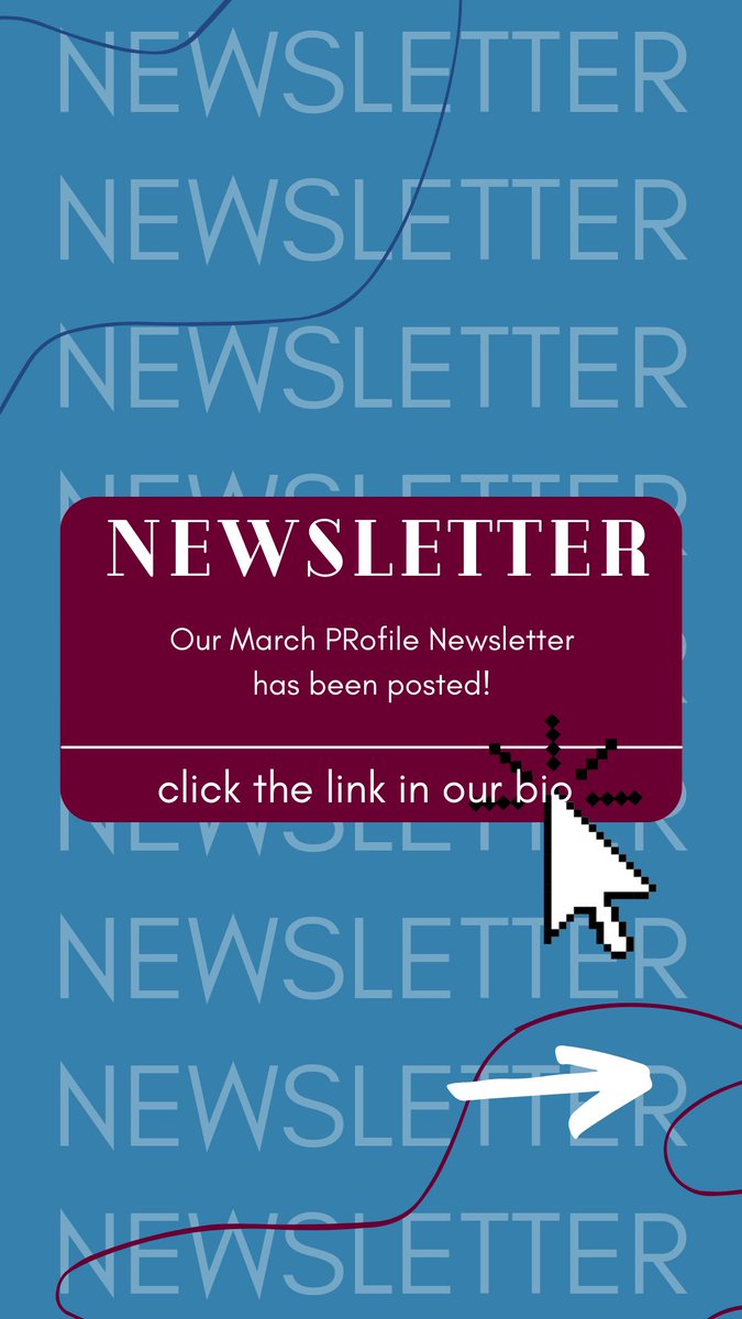 CMUPRSSA's tweet photo. Don’t miss this month’s PRofile Newsletter! Stay updated with reminders and new information.
Link in bio!
#cmuprssa #prpros https://t.co/TEsyP7ZZzg