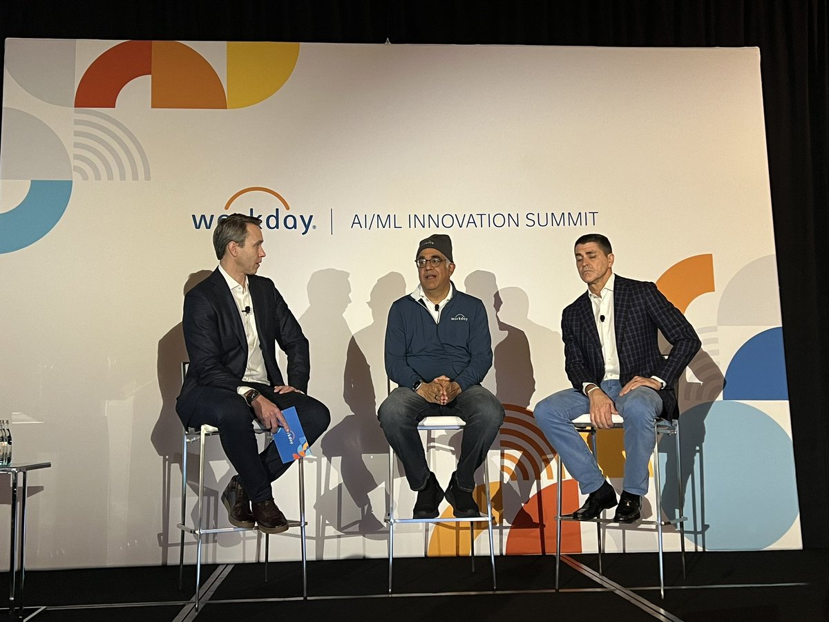 Great moments of information from Workday!    Pete Schlampp,  Aneel Bhusri, and Carl Eschenbach