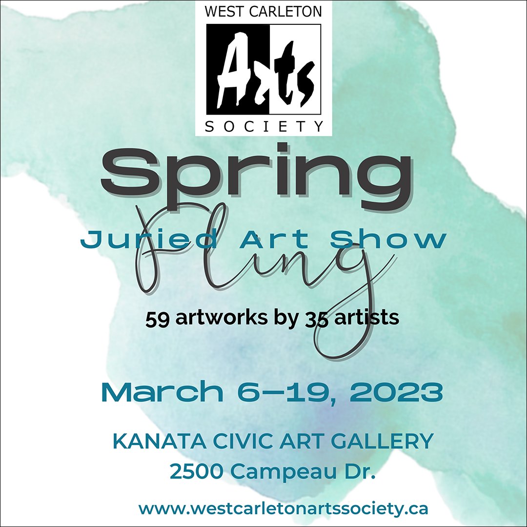 ON NOW - two of my works were juried into this excellent annual art show <a href="/kanatagallery/">Kanata Civic Art Gallery</a> - just 5 days to stop in and see the show! #Ottawaart #Ottawaartshow #Ottawaartist