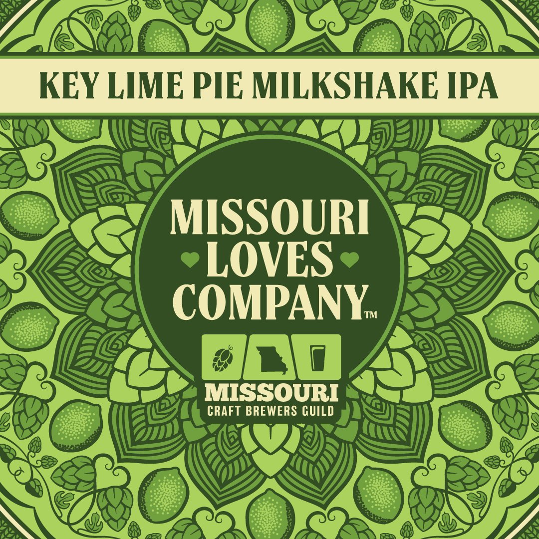 Happy Pi Day! We're excited to announce that we've got a "pie" inspired beer coming out soon! We're brewing a series of 4 IPAs for the "Missouri Loves Company®" collab this year. Our 1st batch, brewed by <a href="/diametricbrewco/">Diametric Brewing Company</a> is a Key Lime Pie Milkshake IPA. bit.ly/MOLuvsCo