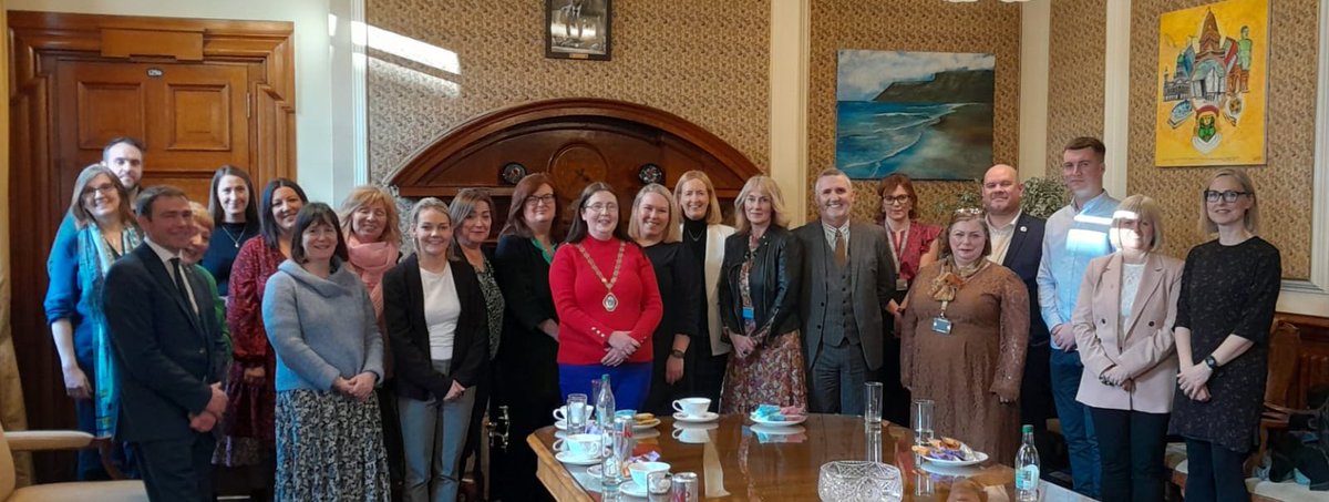 BelfastLearning's tweet photo. Representatives from the 5 UNESCO Learning Cities on the island of Ireland arrived for a 3 day Shared Island visit to Belfast today and where warmly welcomed by our Deputy Lord Mayor Michelle Kelly. The visit will explore areas of learning collaboration between our cities. https://t.co/DyX21qZGvF