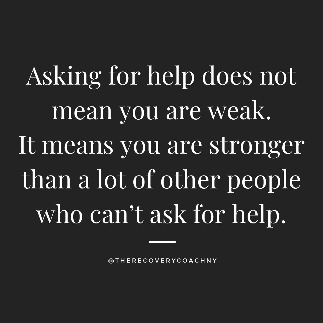 recoverycoach_'s tweet image. When you ask for help, you are showing courage &amp;amp; strength! Asking for help does not equal weakness. Remember that the next time you need help. #itsokaytoaskforhelp