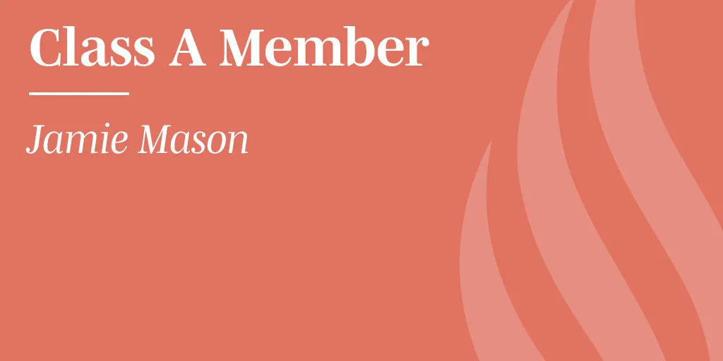 We’re thrilled to welcome a new member, Jamie Mason, to our Class A Board!

Learn more about what the board does: buff.ly/3GncYkt