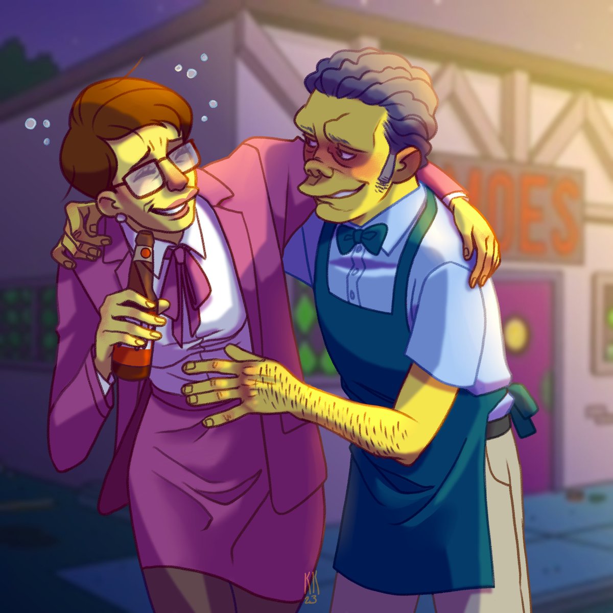 honeyflask's tweet photo. Her name is Nancy but he calls her “Nance” 🥹💕
#thesimpsons #simpsons #simpsonsoc #moeszyslak #selfship #selfshipping https://t.co/rkV0GQcUG5