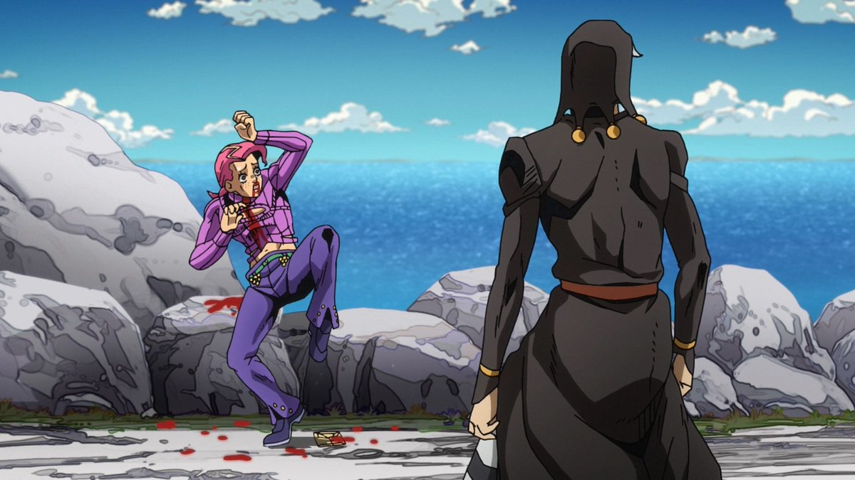 🔪Daily Risotto Nero🔪 on Twitter "Doppio doing that silly ass pose and Risotto being equally silly"