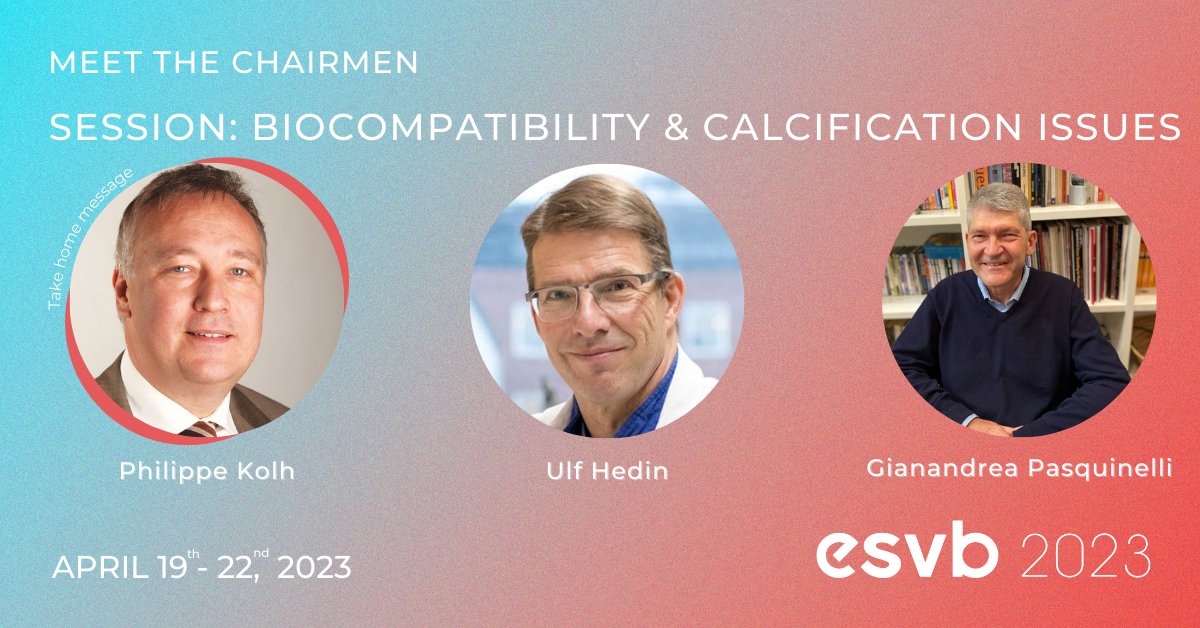 ESVB 2025 (@esvb_strasbourg) on Twitter photo Meet with us the chairmen of the session "Biocompatibility and calcification issues"
<a href="/PhilippeKolh/">Philippe KOLH</a> , Ulf Hedin, <a href="/PasquiUniBO/">Gianandr Pasquinelli</a>
Find the detailed of the conference and more on our website : lnkd.in/eyeuz4G8
Be part of this event? Register now! lnkd.in/eFqAyJDv Meet with us the chairmen of the session "Biocompatibility and calcification issues"
<a href="/PhilippeKolh/">Philippe KOLH</a> , Ulf Hedin, <a href="/PasquiUniBO/">Gianandr Pasquinelli</a>
Find the detailed of the conference and more on our website : lnkd.in/eyeuz4G8
Be part of this event? Register now! lnkd.in/eFqAyJDv
