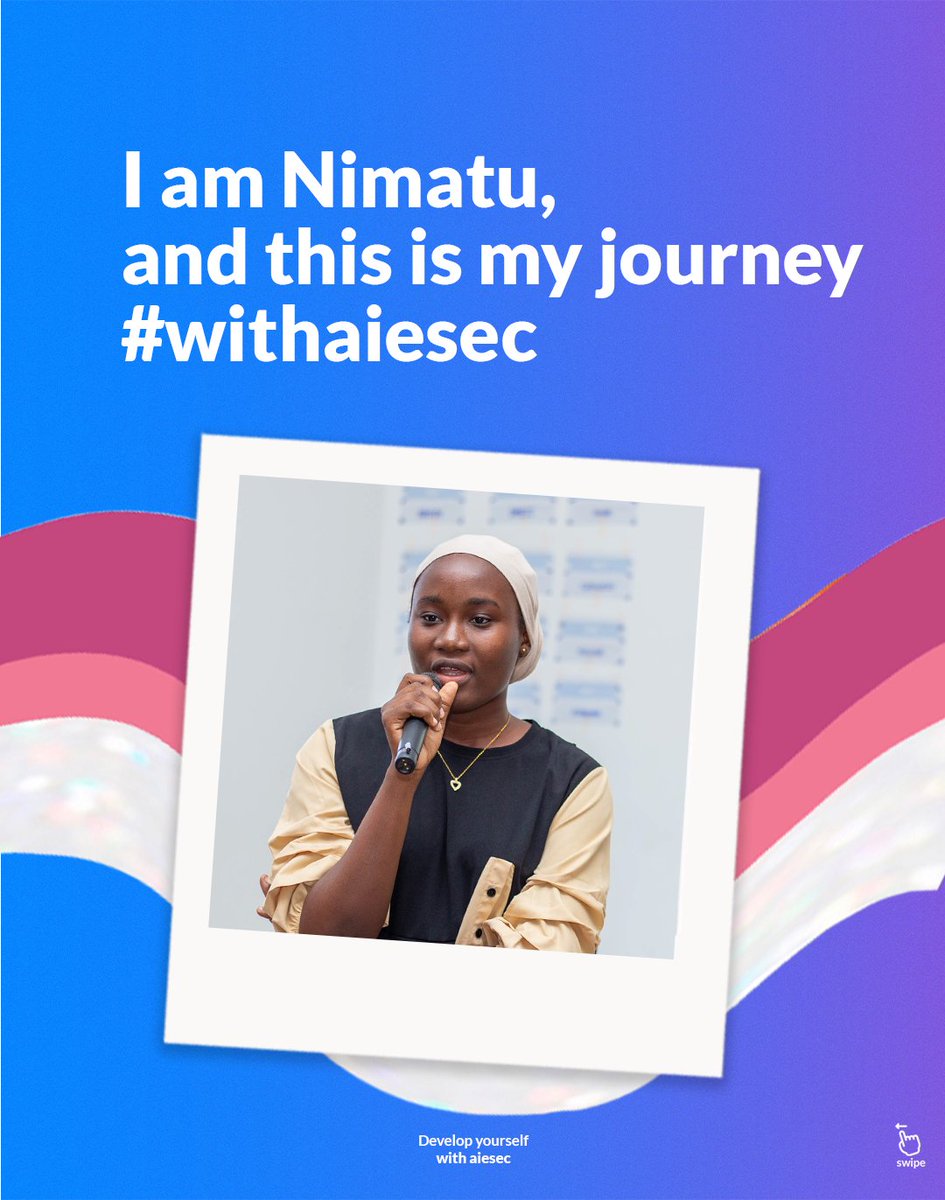 aiesecinghana's tweet photo. Today we share Nimatu's journey #withaiesec. What will your journey look like? Develop yourself with AIESEC!
#joinaiesec #LeadershipDevelopment https://t.co/NRtZ5wvCRP