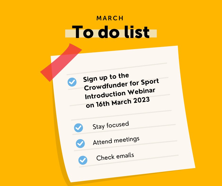 We know you’re busy people, and it’s easy to get distracted by events, invitations and your to do list, but why not try something new this week. 

Sign up to Crowdfunder Introduction Webinar here: bit.ly/3wFtglo

🗓 Thursday 16 March 2023
📍 Online Webinar