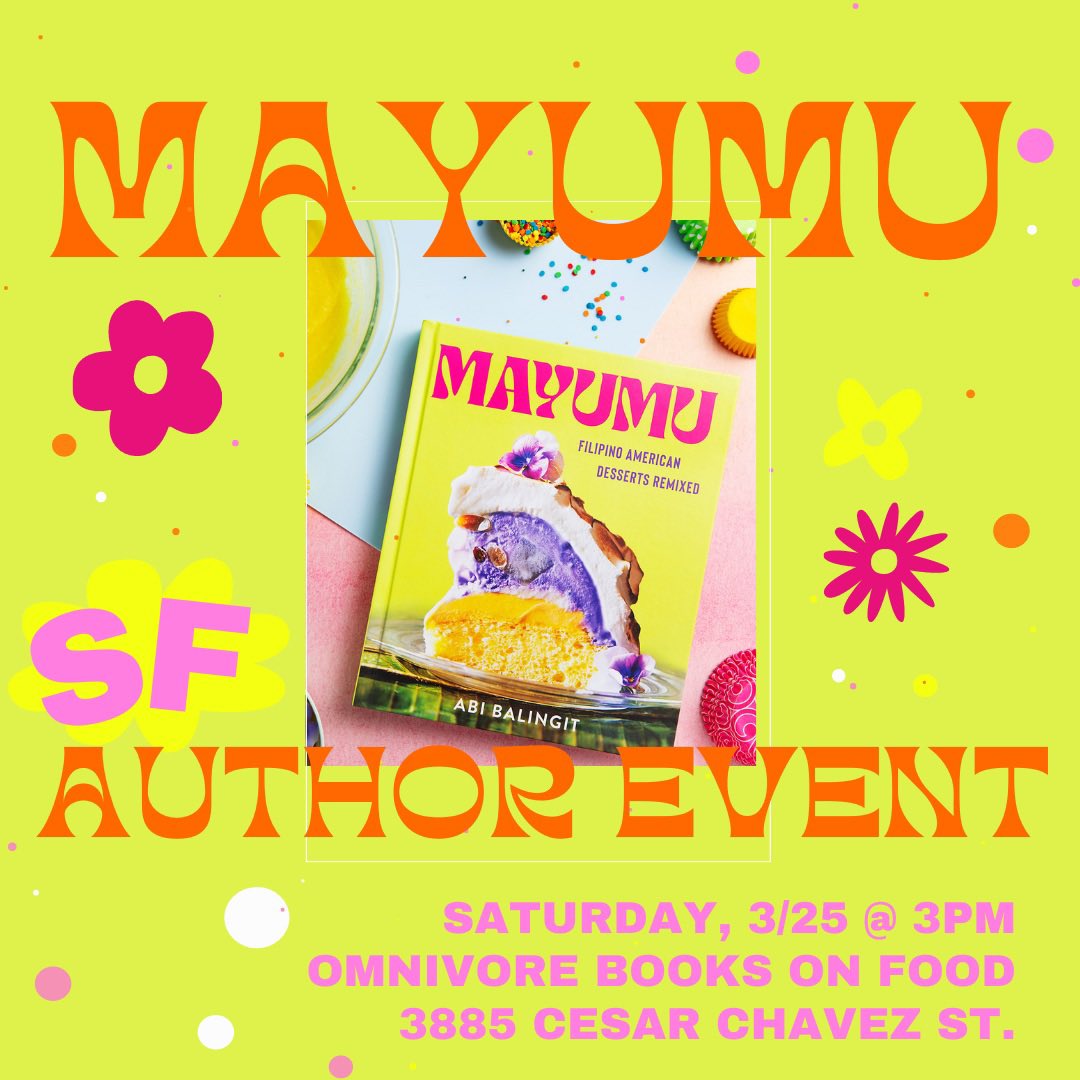BAY AREA! Would love to see you at Omnivore Books in SF on Saturday, 3/25 @ 3pm!!!! 🥹🌸💕 It’s going to be a very special #MAYUMU homecoming!!!