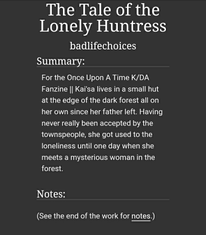 OnlyJaybirb's tweet photo. And here it is! My little tale for the @OUAT_Zine ! https://t.co/ciiTvVGmkE
If you love yourself some bittersweet #kahri you should check this one out! 🦊
#ahri #kaisa #LeagueOfLegends https://t.co/uXGZBY5v9k