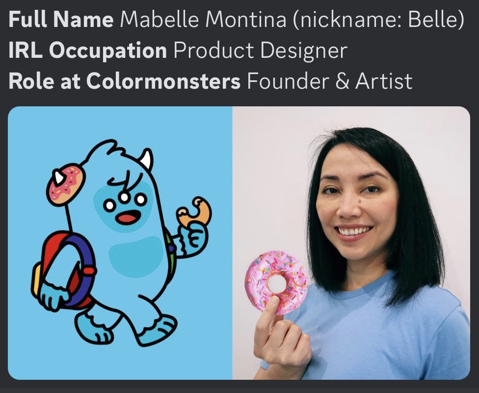 HiFoEth's tweet image. Have you met @BlueMonsterNFT? she is the genius mind behind @colormonsterNFT 

Wanna support women in web3? Come join the #ColorMonsters.