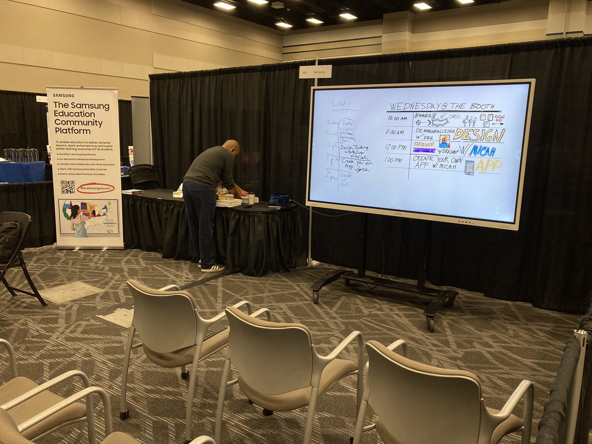 Live doodling today and tomorrow in the Samsung booth with <a href="/micahshippee/">Micah Shippee, PhD</a> and @deelanier