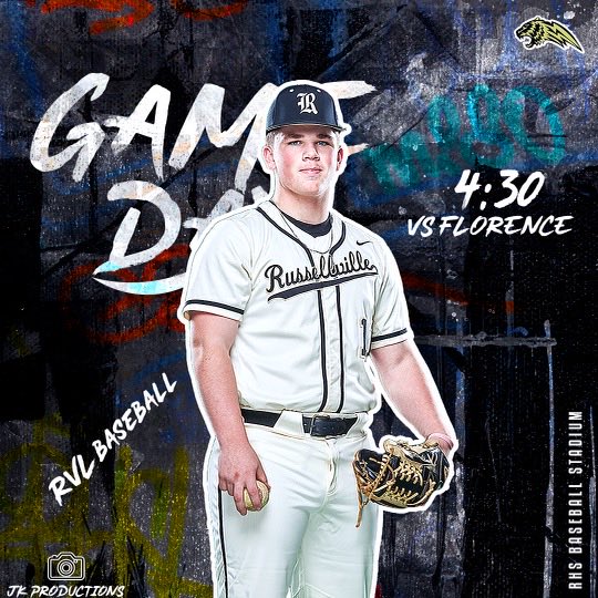 ⚡️GAME DAY⚡️
🆚: ⁦<a href="/FloFalBaseball/">Florence Baseball</a>⁩ 
⏰: V:4:30, JV: 6:30
📍: Russellville Baseball Stadium
🎟️: GoFan

#AboveTheBar