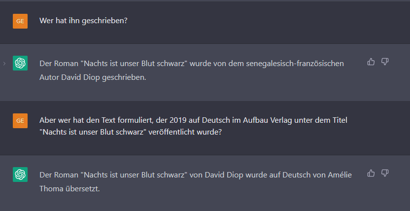 babelwerk's tweet photo. #nameyourtranslator mit Chat-GPT. Ein Drama in vier Akten. https://t.co/yqqUFrHIFD
