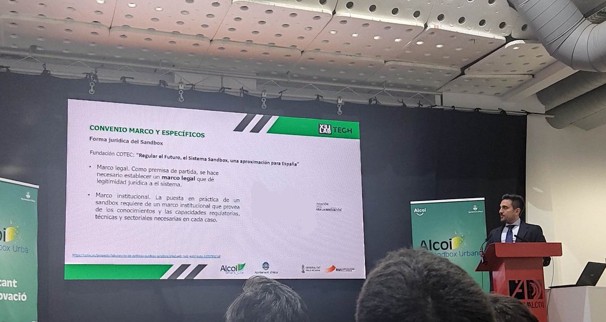 LexlabL's tweet photo. Hoy hemos presentado junto con nuestros compañeros de @TechfriendlyEs  el Sandbox urbano de la ciudad de Alcoi, un espacio en el que cualquier empresa puede probar sus soluciones innovadoras. Muchas gracias a @tonifrancesp y a todo el equipo del Ayto por acogernos en su casa. https://t.co/mzgP1dBQLy
