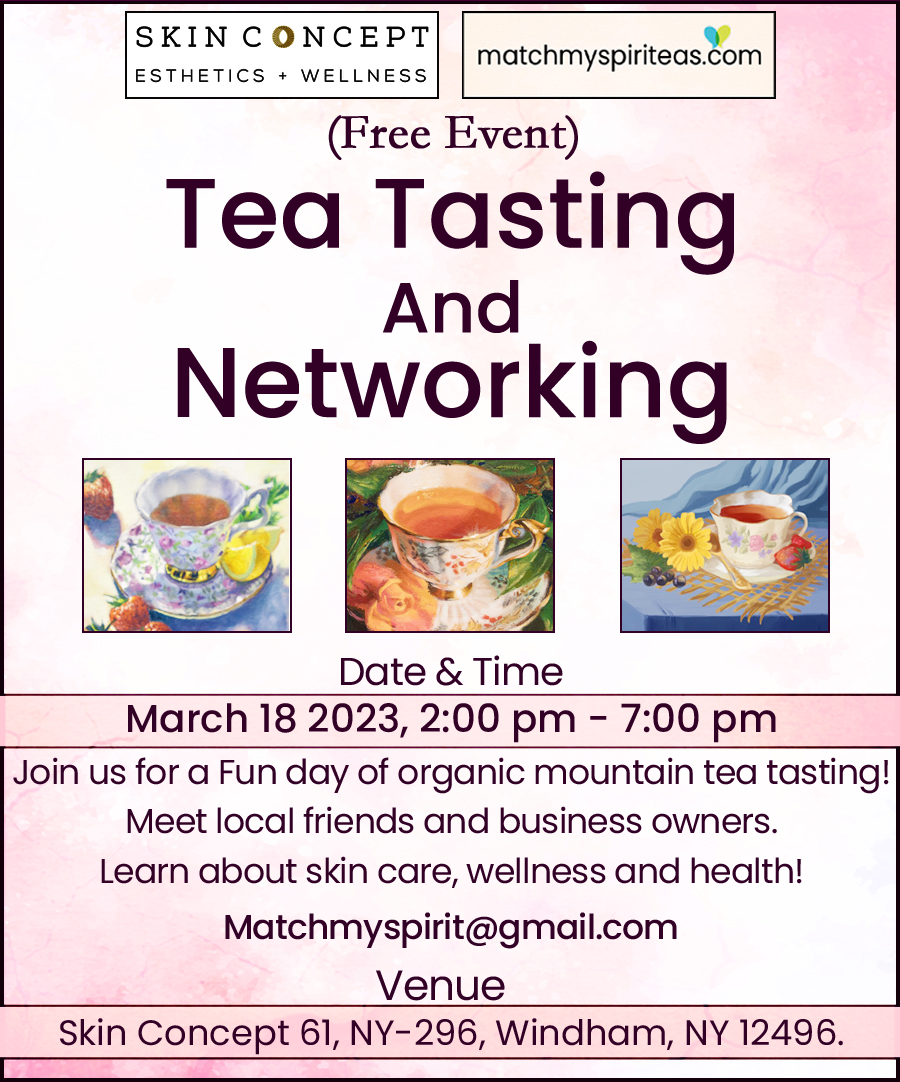 matchmyspirit's tweet photo. *Free Event* Tea Tasting And Networking this Saturday! Join us
Saturday, March 18, 2023
Register Here: https://t.co/yJmAo6GGsa https://t.co/9y5WTXZinD