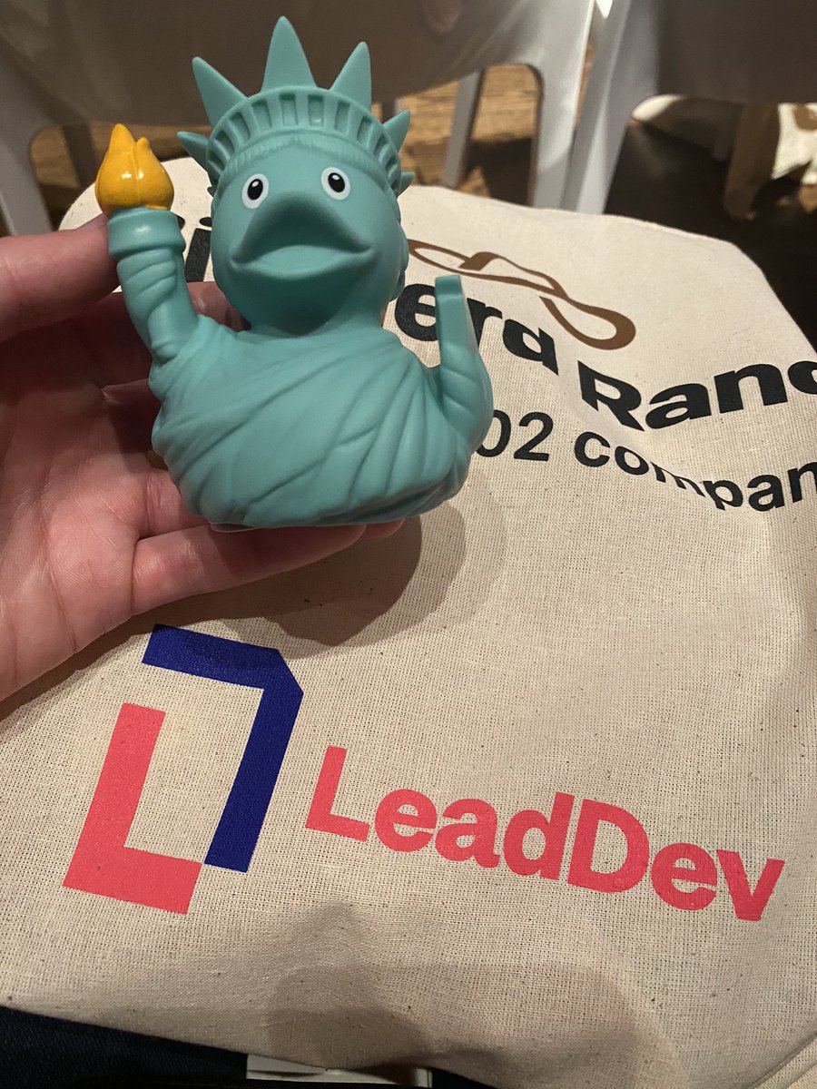 Anyone else at #LeadDevNewYork this week? So many amazing talks on moving fast, learning from incidents, good tech debt, etc. Love the intersection of #leadership and #engineering here with @cassie1coyle of course👩‍💻