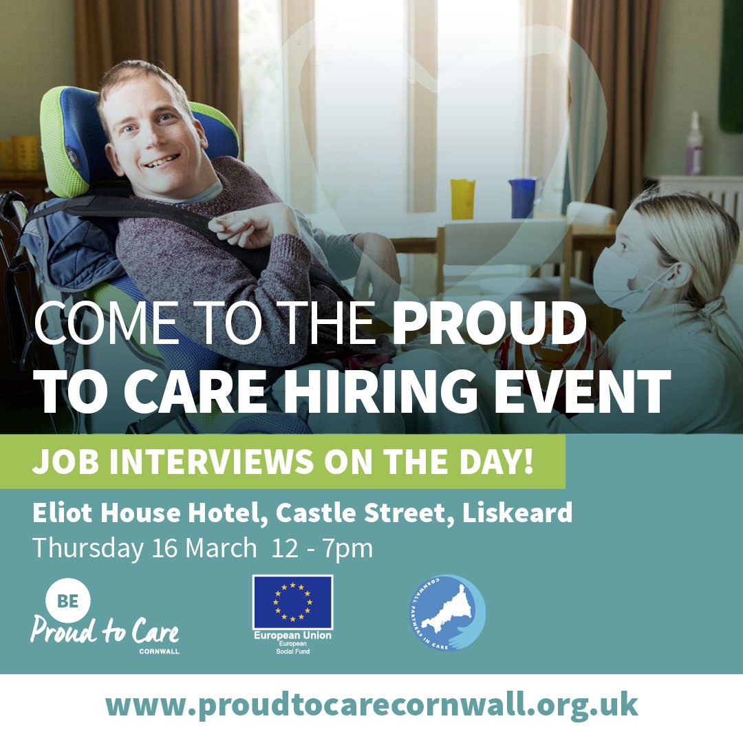 🔊We're excited to be part of the <a href="/ProudToCareCorn/">Proud To Care Cornwall 💙</a>  Hiring Event this Thurs in #Liskeard🙌🏼! Come &amp; meet us to find out why Glassmoon Services is the perfect place to start or continue your career✨

Watch here to see what our colleagues say about us 👉🏽bit.ly/3Fj9iS3💜
