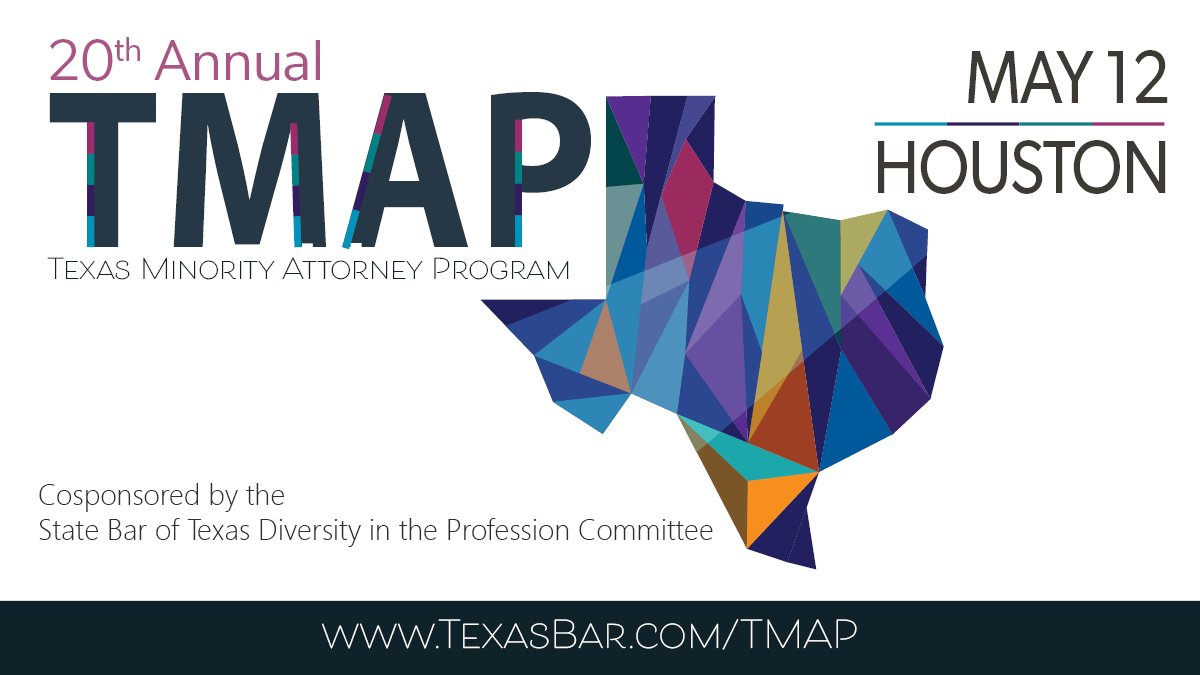texasbaracd's tweet photo. Registration is open for the 2023 TMAP CLE program! Get more details, view the schedule, and register at https://t.co/gF8kbXH91N.
#TMAPCLE #SBOTdiversity #diversityinlaw #DiversityandInclusion https://t.co/bSRCriJfsU