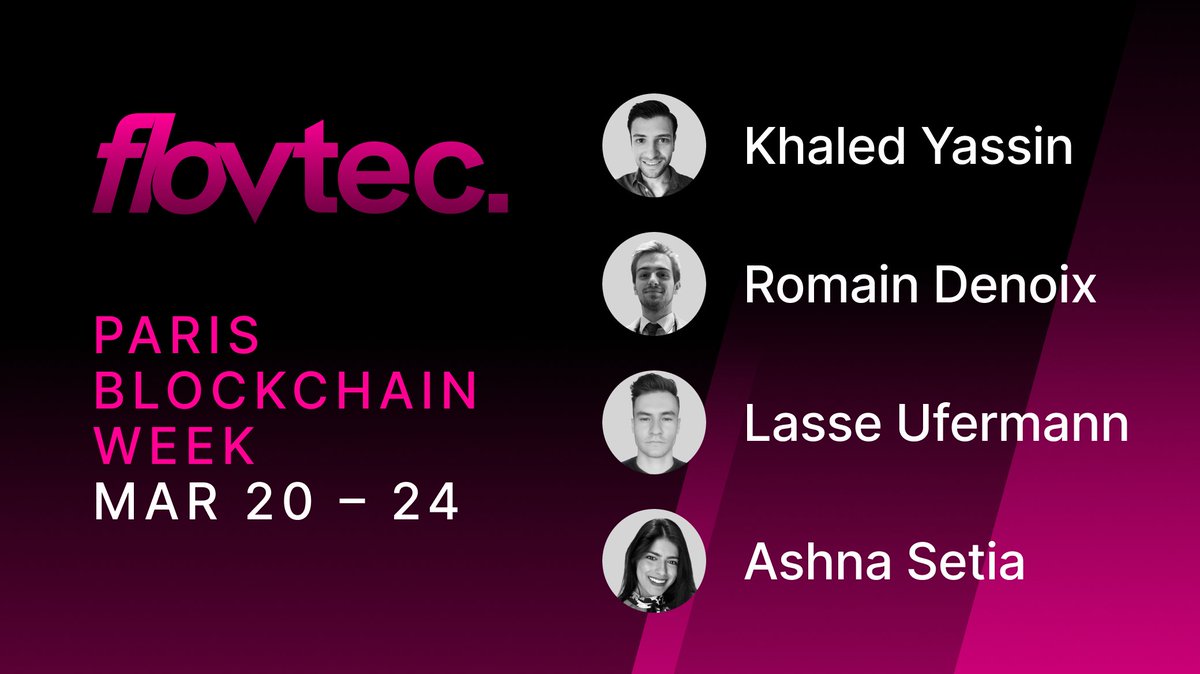 flovtec (@flovtec) on Twitter photo Meet <a href="/flovtec/">flovtec</a> at <a href="/ParisBlockWeek/">Paris Blockchain Week</a> between March 20th - 24th! 
Open time slots for meeting us in between side events are available on Thu afternoon. Reach out if you are interested via DMs or flovtec.com/contact
#StayLiquid #crypto #PBCW Meet <a href="/flovtec/">flovtec</a> at <a href="/ParisBlockWeek/">Paris Blockchain Week</a> between March 20th - 24th! 
Open time slots for meeting us in between side events are available on Thu afternoon. Reach out if you are interested via DMs or flovtec.com/contact
#StayLiquid #crypto #PBCW