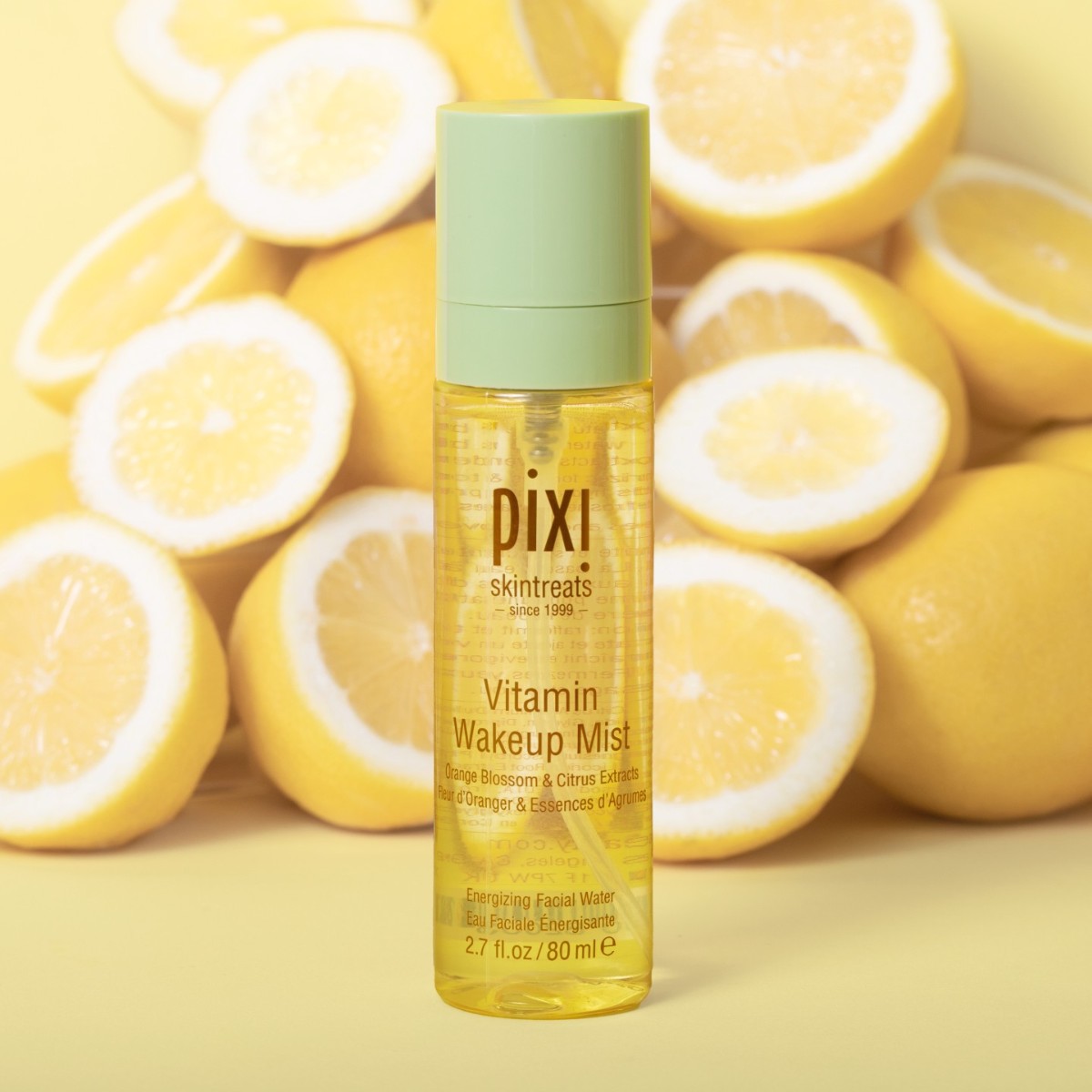 PIXIBeauty's tweet photo. Awaken complexion with a blissful blend of Orange Blossom Water, Grapefruit Peel Oil and Arginine to help energize and tone to #PixiPerfection! Our Vitamin Wakeup Mist delivers a brightening boost to skin, hydrating, and revitalizing effortlessly! 🍋

#PixiBeauty #Skintreats https://t.co/Fd6Boex7eg