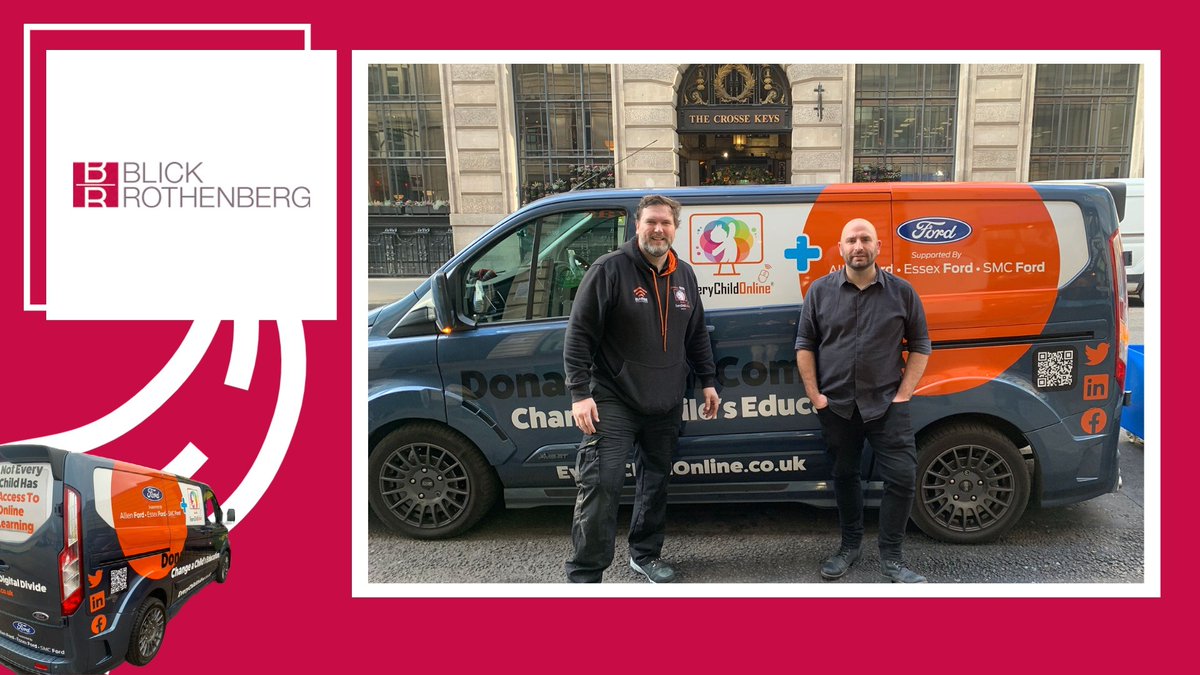 EverychildUK's tweet photo. Thank you @BlickRothenberg for your donation of IT equipment. We look forward to working together again. Together We Close The Digital Divide #everychildonline #itfullcircle #passiton #sustainability #partnership #schools #charity https://t.co/dYv5StmdHC
