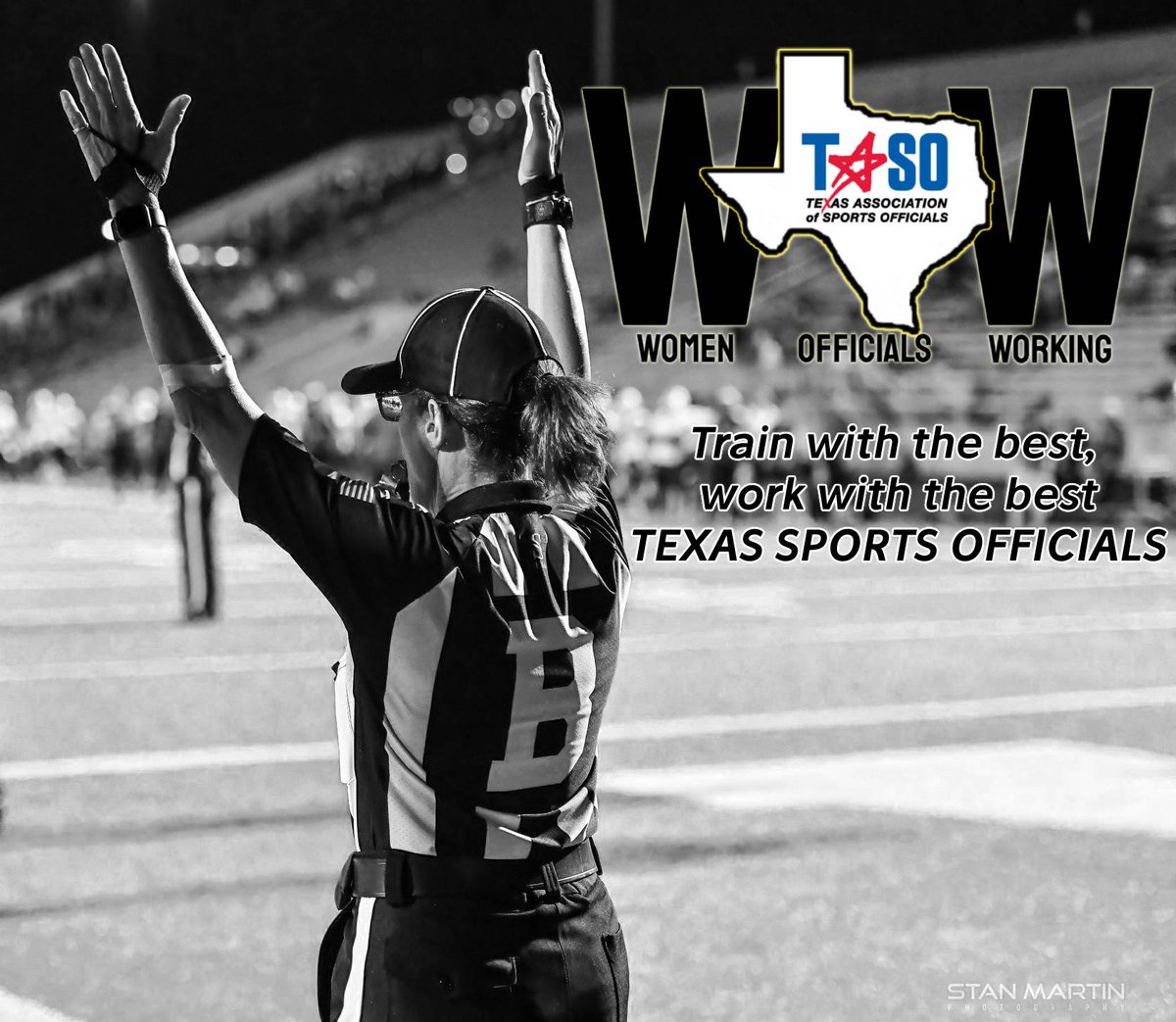 HoustonTASOFB's tweet photo. Training for New Officials will open April 1, 2023. 

Veterans, we have a program to help with your upfront cost! 

Ladies come join us!! 

Juniors &amp; Seniors in High School come join us!! 

You can find the sign up process at https://t.co/iouxeoxZjZ https://t.co/hVXdPAZL2E