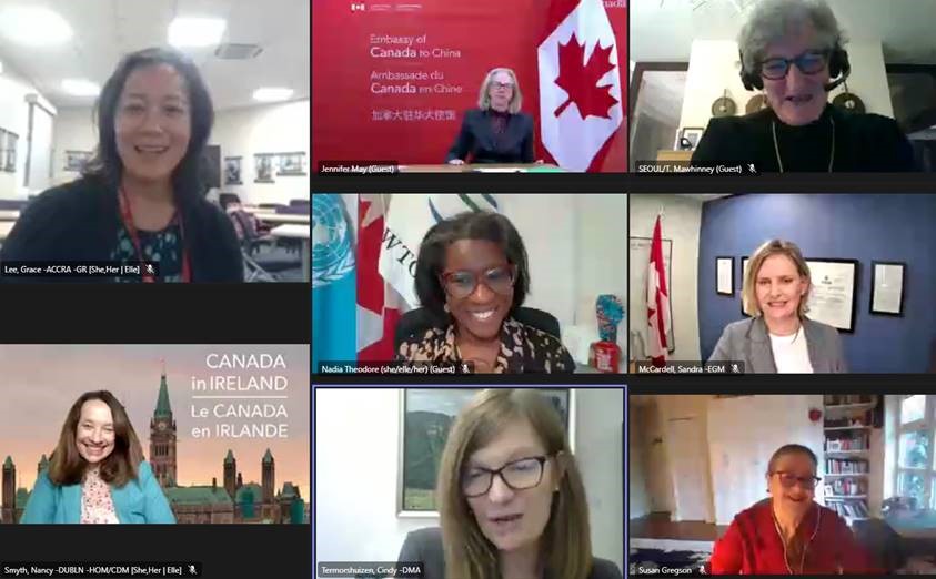 Cindy Termorshuizen (@cjtermorshuizen) on Twitter photo Such a thoughtful exchange today between incredibly inspiring female Heads of missions. "Don't count yourself out" was a key message for me. Merci <a href="/TamaraMawhinney/">Tamara Mawhinney</a> @Nadia_Theodore <a href="/SandraMcCardell/">Sandra McCardell</a> <a href="/canjenmay/">Jennifer May</a> <a href="/NancySmyth_/">Nancy Smyth</a> Susan Gregson et <a href="/WN_Rdf/">GAC Women's Network - Réseau des femmes d'AMC</a>! #IWD2023 Such a thoughtful exchange today between incredibly inspiring female Heads of missions. "Don't count yourself out" was a key message for me. Merci <a href="/TamaraMawhinney/">Tamara Mawhinney</a> @Nadia_Theodore <a href="/SandraMcCardell/">Sandra McCardell</a> <a href="/canjenmay/">Jennifer May</a> <a href="/NancySmyth_/">Nancy Smyth</a> Susan Gregson et <a href="/WN_Rdf/">GAC Women's Network - Réseau des femmes d'AMC</a>! #IWD2023