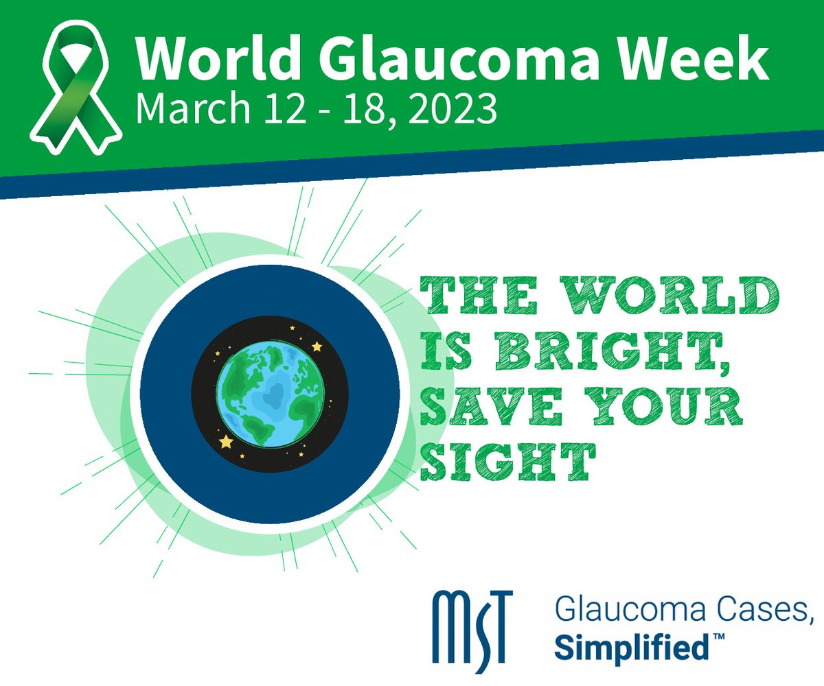 It's World #glaucomaweek. This week we join the initiative of raising awareness about Glaucoma, the leading cause of irreversible blindness worldwide. Early detection and treatment can slowdown the progression of the condition and reduce the risk of blindness. #mst #glaucoma