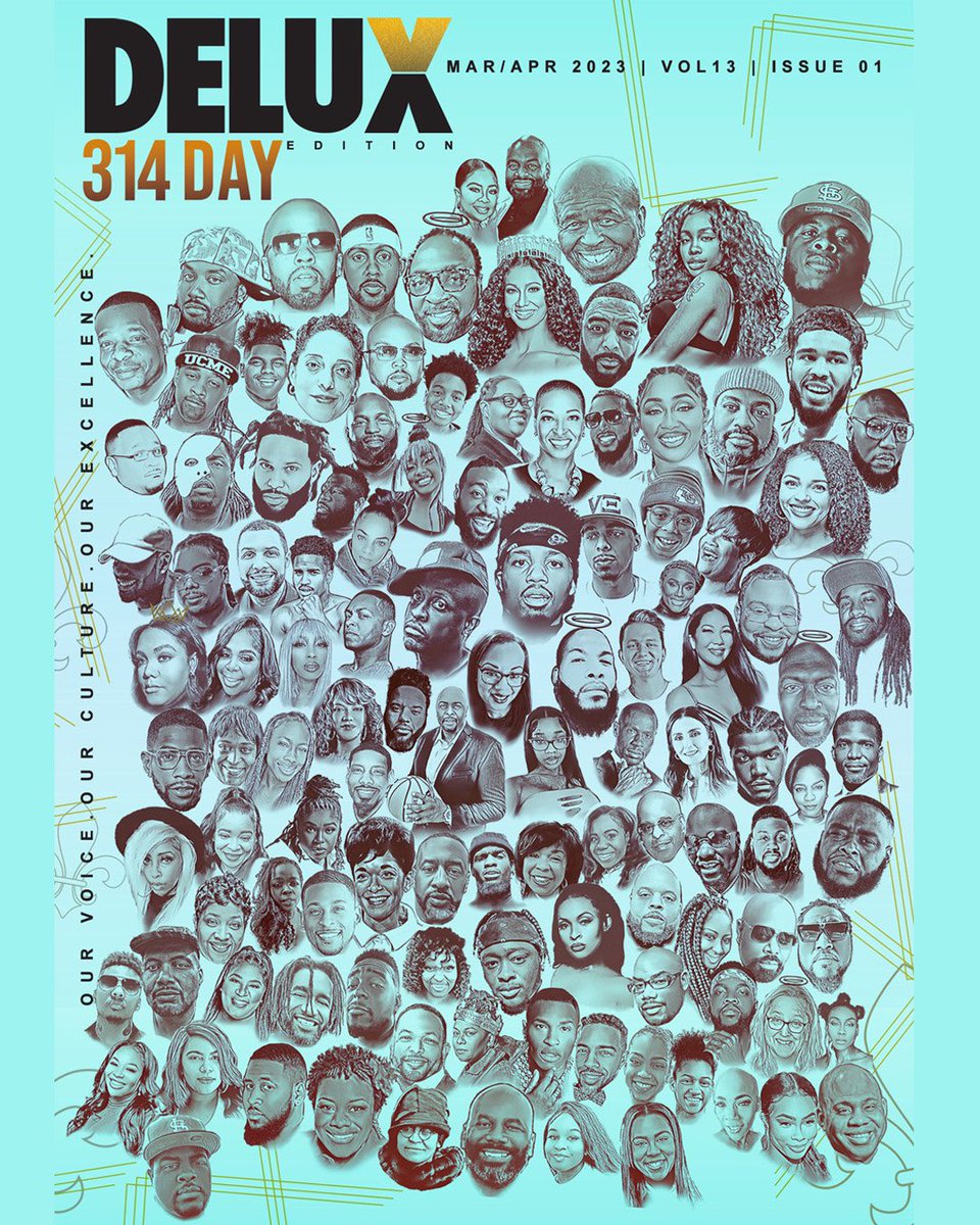 DeluxMagazine's tweet photo. It's finally here "Happy three-one-four Day from, Team Delux! 

We Love You!

We're ecstatic to release our celebratory
314 Day Cover. Congratulations to St. Louis on its continued momentum moving forward in excellence!

We at Delux value the support of you all! https://t.co/G4h7guo7gO