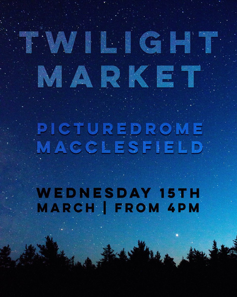CheshBotanicals's tweet photo. 🌙 Twilight #Market • 15th March ✨

We will be attending the Twilight Market at #Macclesfield #Picturedrome tomorrow (Wednesday) from 4pm.

There will be plenty of stalls and #craft #traders to explore and we’ll have the #gin tasters at the ready. 🍸

@Picturedromemac https://t.co/g1J2bgCS9d