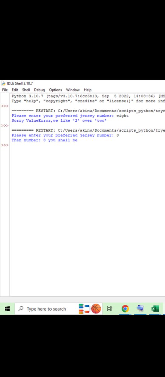 WallyOwi30's tweet image. A couple try and except errors: AttributeError and ValueError
#learnpythonprogramming #pythoncoders