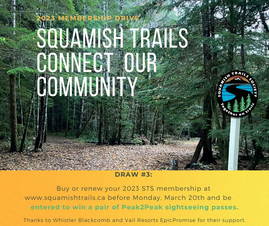 squamishtrails's tweet photo. Our second week's winner is Phil.  He won a $200 Whistler/Blackcomb retail gift certificate. https://t.co/WrBOzT9WUb