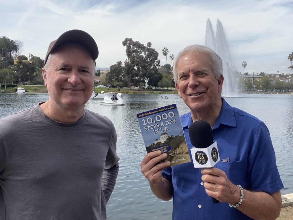 PatPattison4's tweet photo. @la_dorkout Love your book! “10,000 Steps A Day on L.A. “ we’ll done ! https://t.co/ZmJ7GjboVg